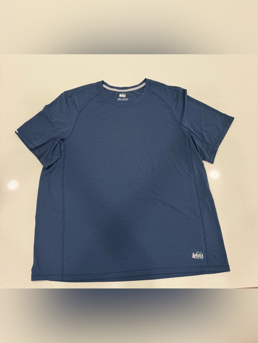 REI Men's Short-Sleeve Performance Tee in Deep Blue